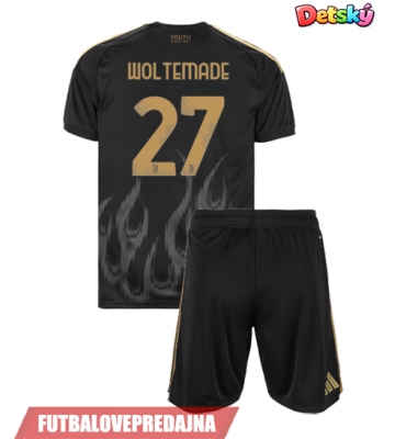 Lacne Dětský Futbalové dres Juventus Nick Woltemade #27 2026-27 Krátky Rukáv - Tretina (+ trenírky)
